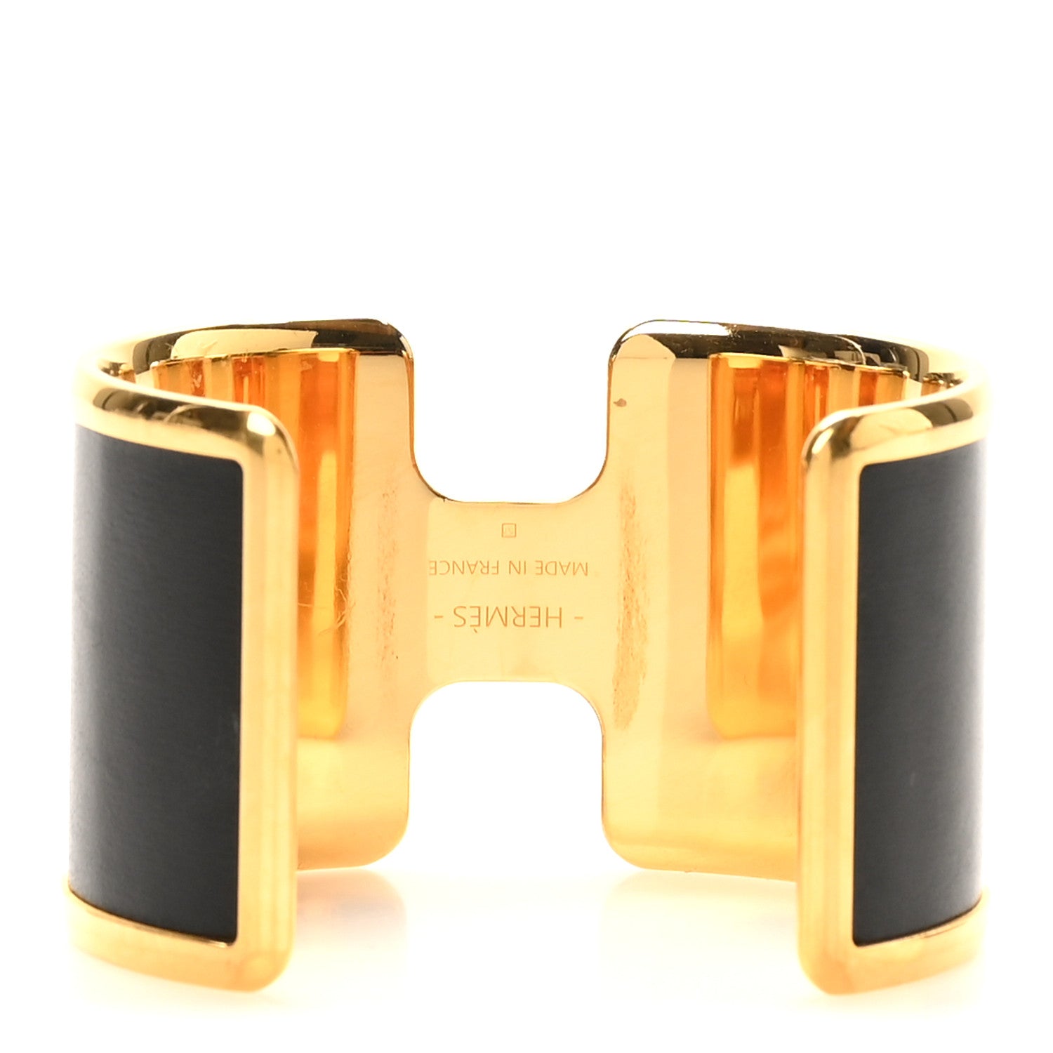 Hermes Box Olympe Cuff Bracelet Black 3 of 4