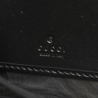 Gucci Calfskin Matelasse GG Marmont Zip Around Wallet Black 6 of 11
