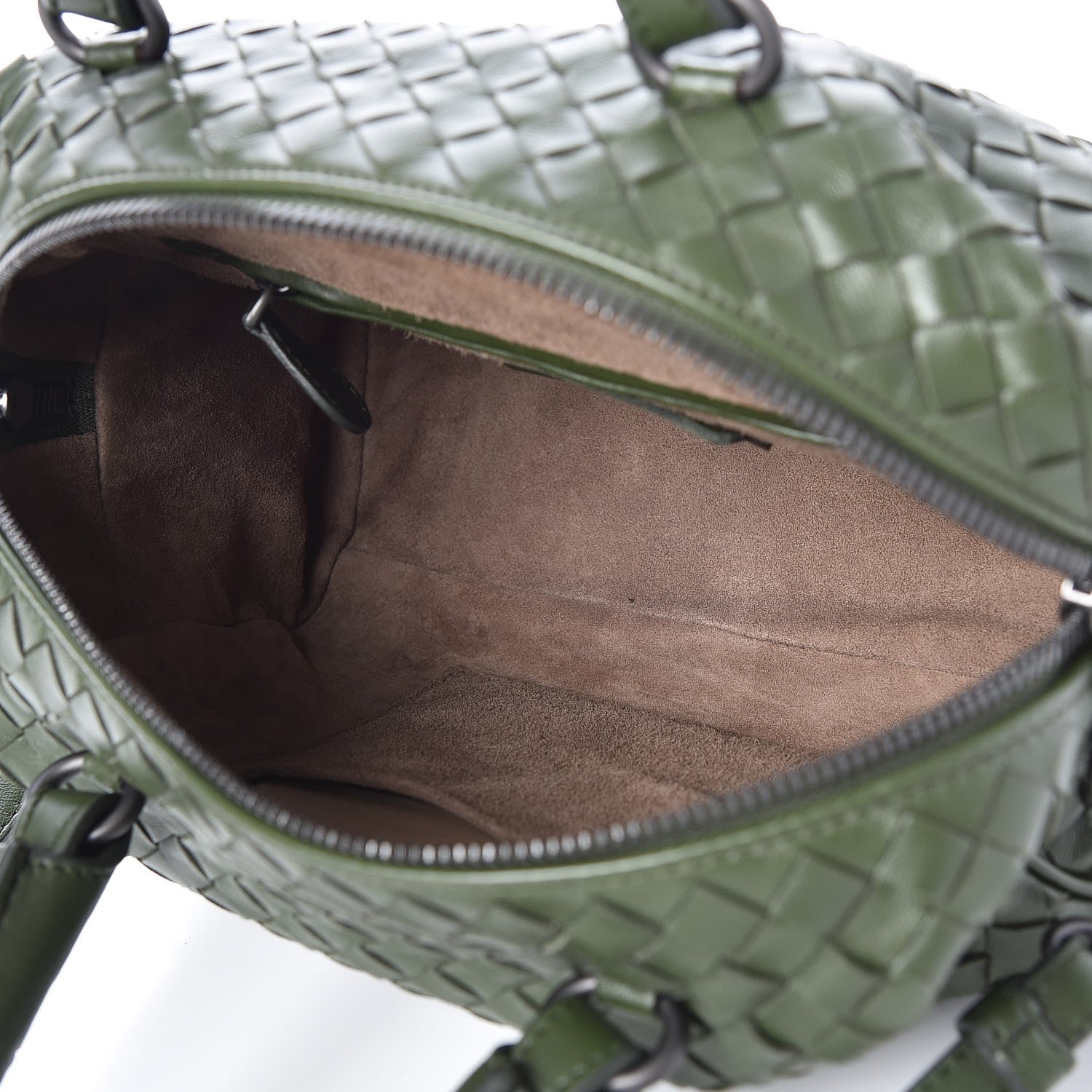Bottega Veneta Nappa Intrecciato Top Handle Bag Moss 5 of 7