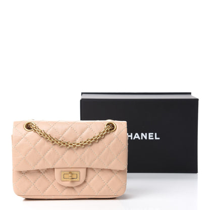 Chanel Aged Calfskin Quilted 2.55 Reissue Mini Flap Beige 11 of 11