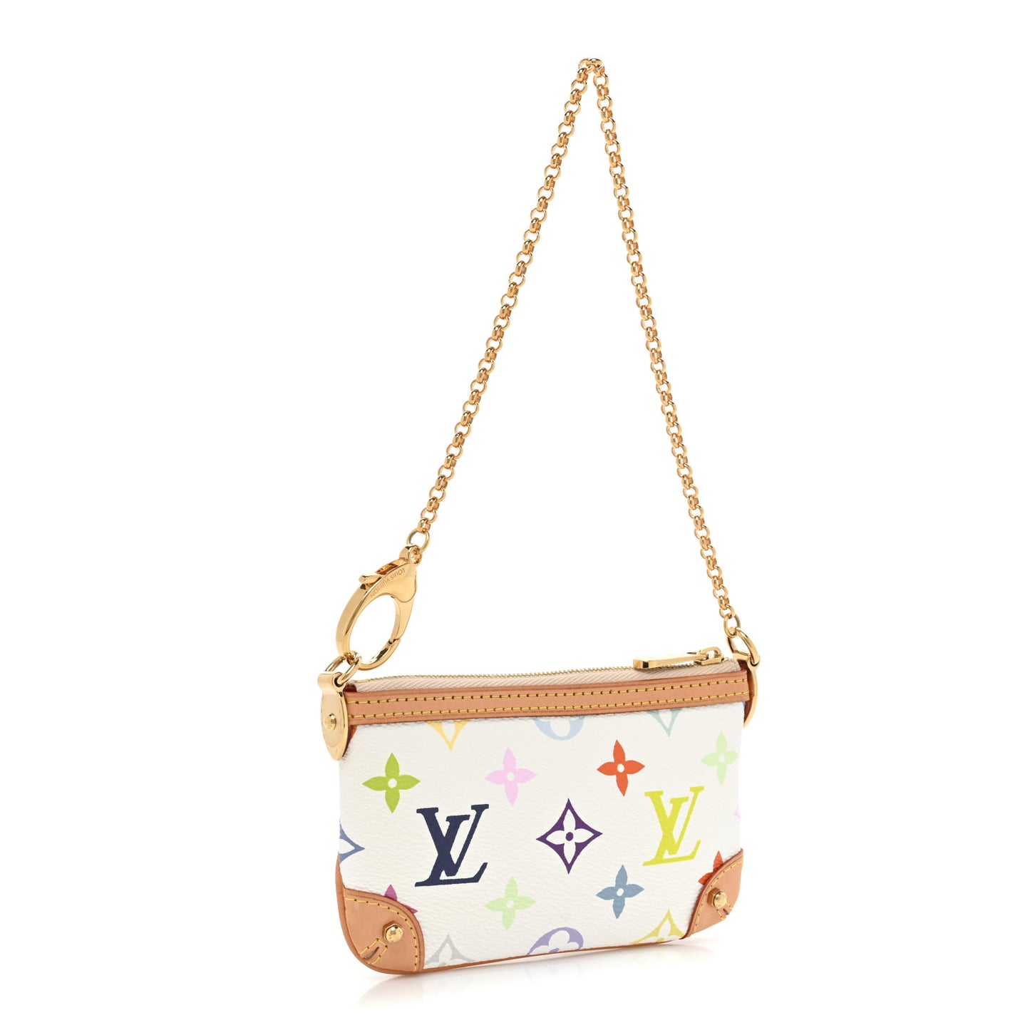 Monogram Multicolor Pochette Milla PM White