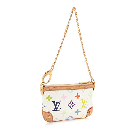 Louis Vuitton Monogram Multicolor Pochette Milla PM White 3 of 10