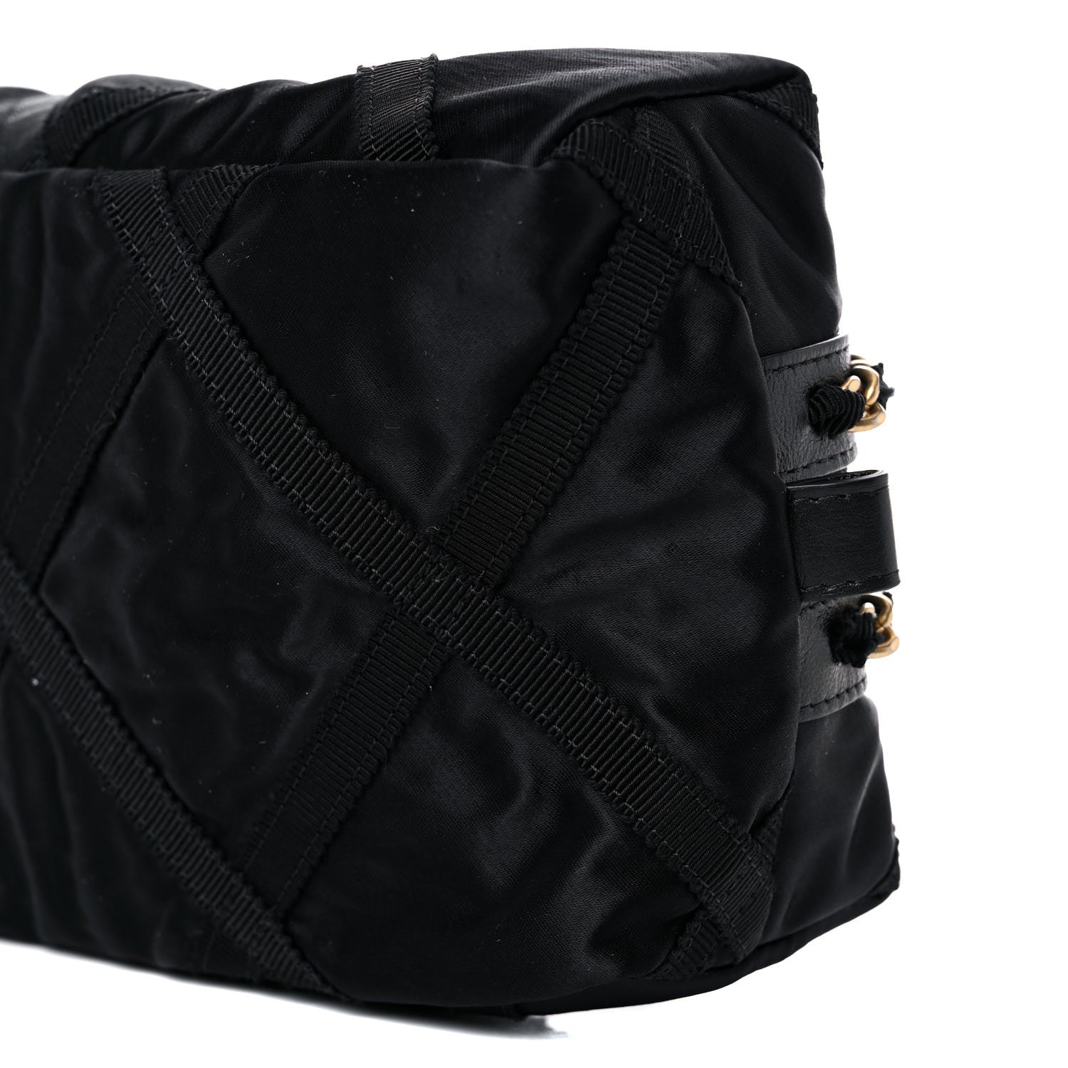 Chanel Nylon Grosgrain Lifestyle Pouch With Sleep Mask Black 11 of 14