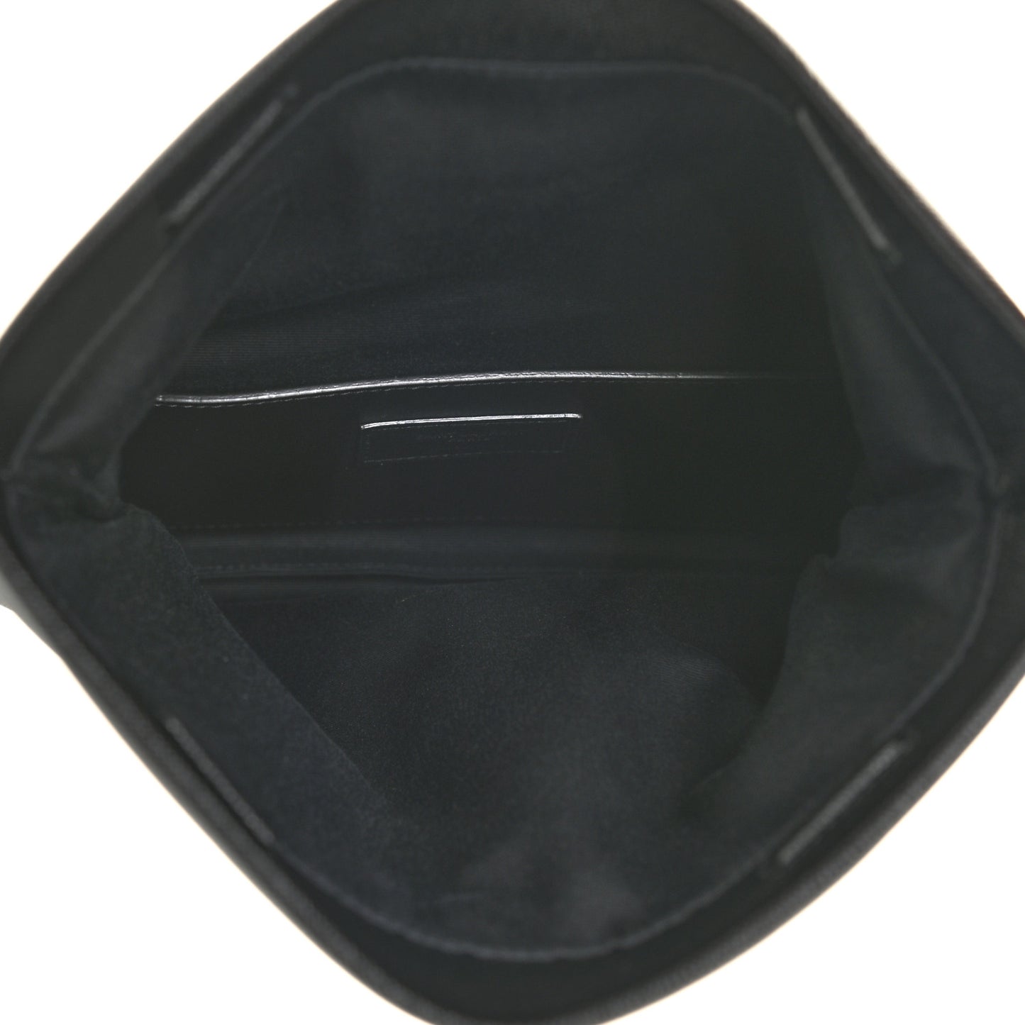 Grain De Poudre West Hollywood Monogram Fold Over Clutch Black