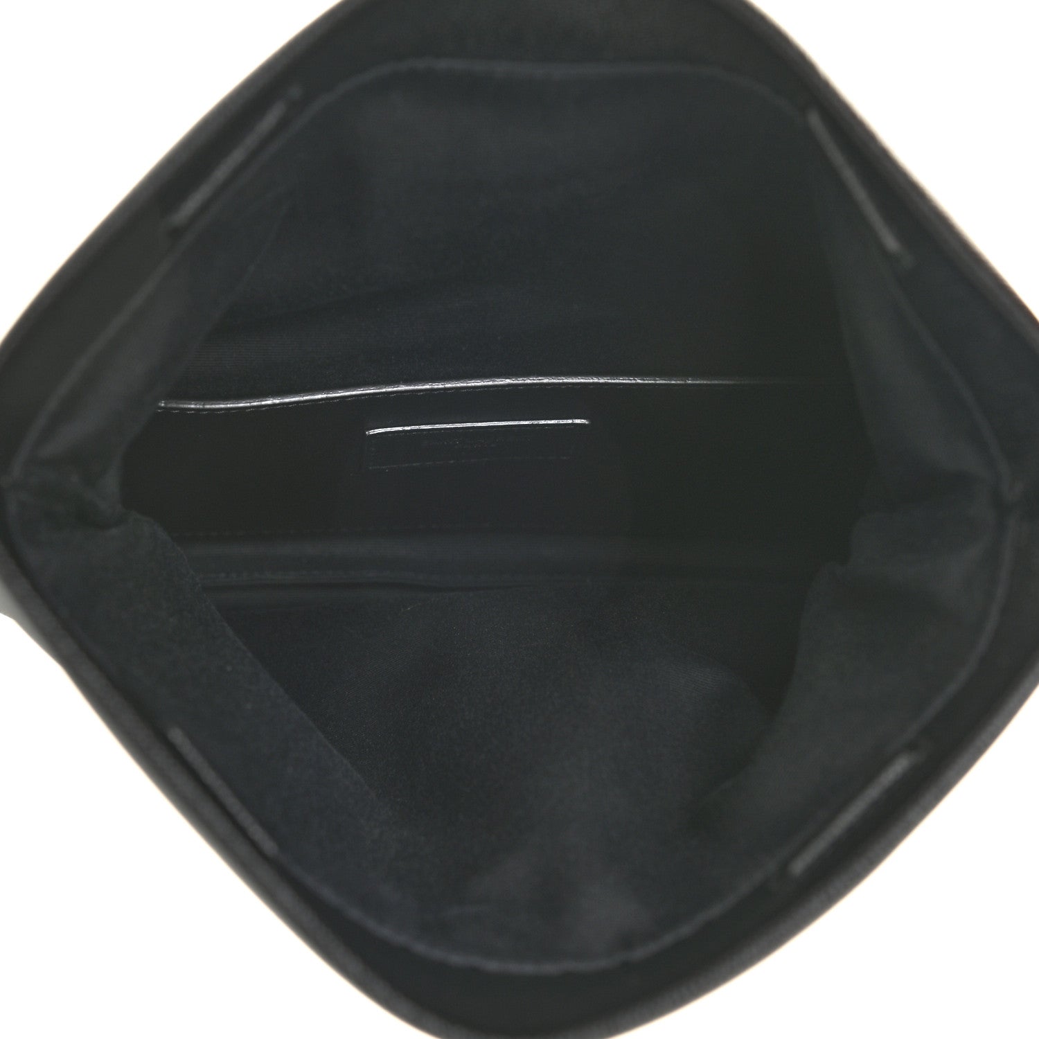Saint Laurent Grain De Poudre West Hollywood Monogram Fold Over Clutch Black 5 of 8