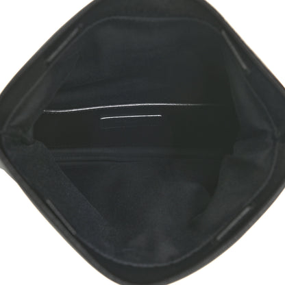 Saint Laurent Grain De Poudre West Hollywood Monogram Fold Over Clutch Black 5 of 8