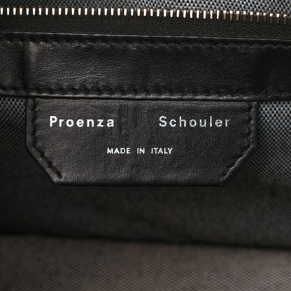Proenza Schouler Metallic Python Calfskin Embossed Tiny PS1 Satchel Rose Gold 6 of 10