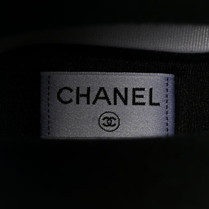 Chanel Caoutchouk CC High Boots 37 Black White 7 of 10