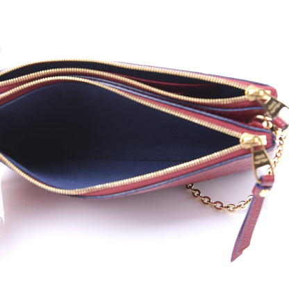 Louis Vuitton Empreinte Double Zip Pochette Cherry Berry 4 of 11