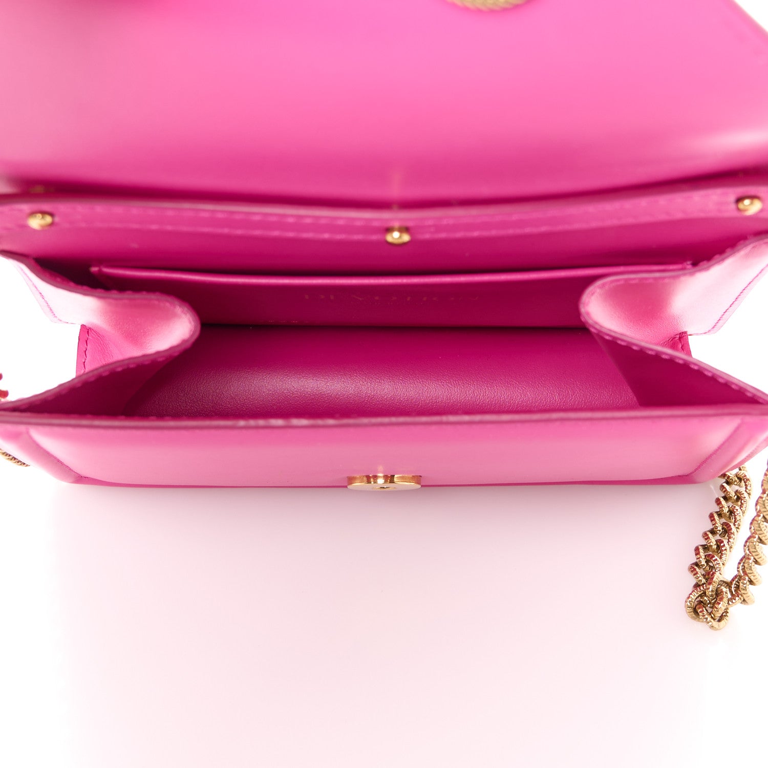 Dolce & Gabbana DOLCE GABBANA Smooth Calfskin Small Devotion Envelope Top Handle Bag Pink 5 of 12