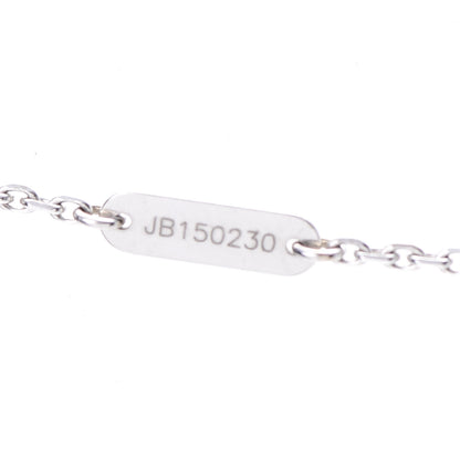 Van Cleef & Arpels 18K White Gold Chalcedony Vintage Alhambra Pendant Necklace 5 of 7