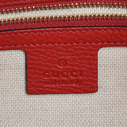 Gucci Cellarius Calfskin Medium Soho Chain Shoulder Bag Vibrant Red 8 of 9