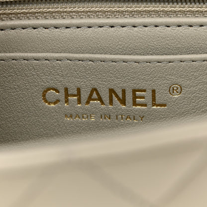 Chanel Lambskin Quilted Mini Rectangular Flap Grey 6 of 11