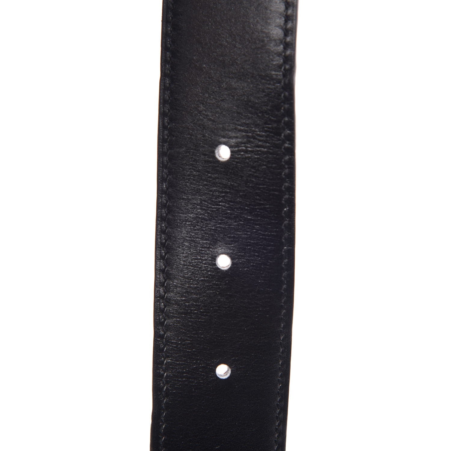 Hermes Box Togo 32mm Guilloche H Belt 80 Black Gold 7 of 10