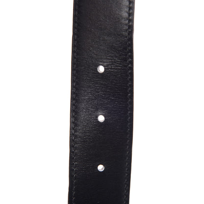 Hermes Box Togo 32mm Guilloche H Belt 80 Black Gold 7 of 10