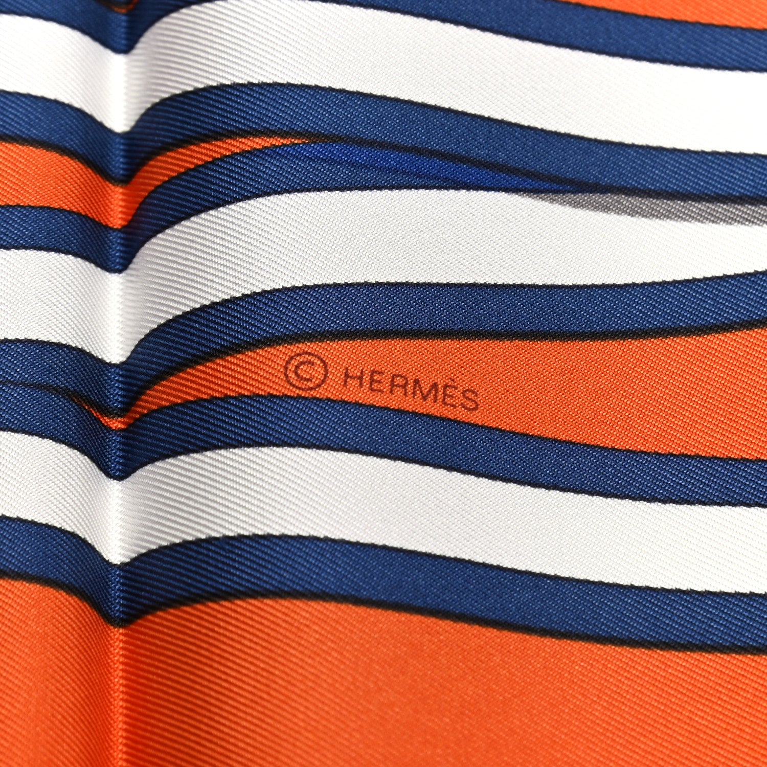 Hermes Silk Carre Grand Tralala Scarf 90 Potiron Carmel Kaki 5 of 6