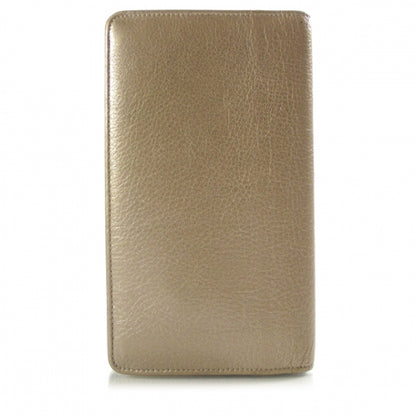 Chanel Leather Yen Wallet Gold 2 of 9