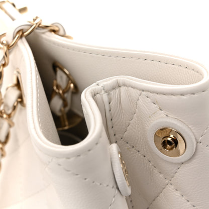 Chanel Caviar Quilted Small Shopping Tote White 13 of 13