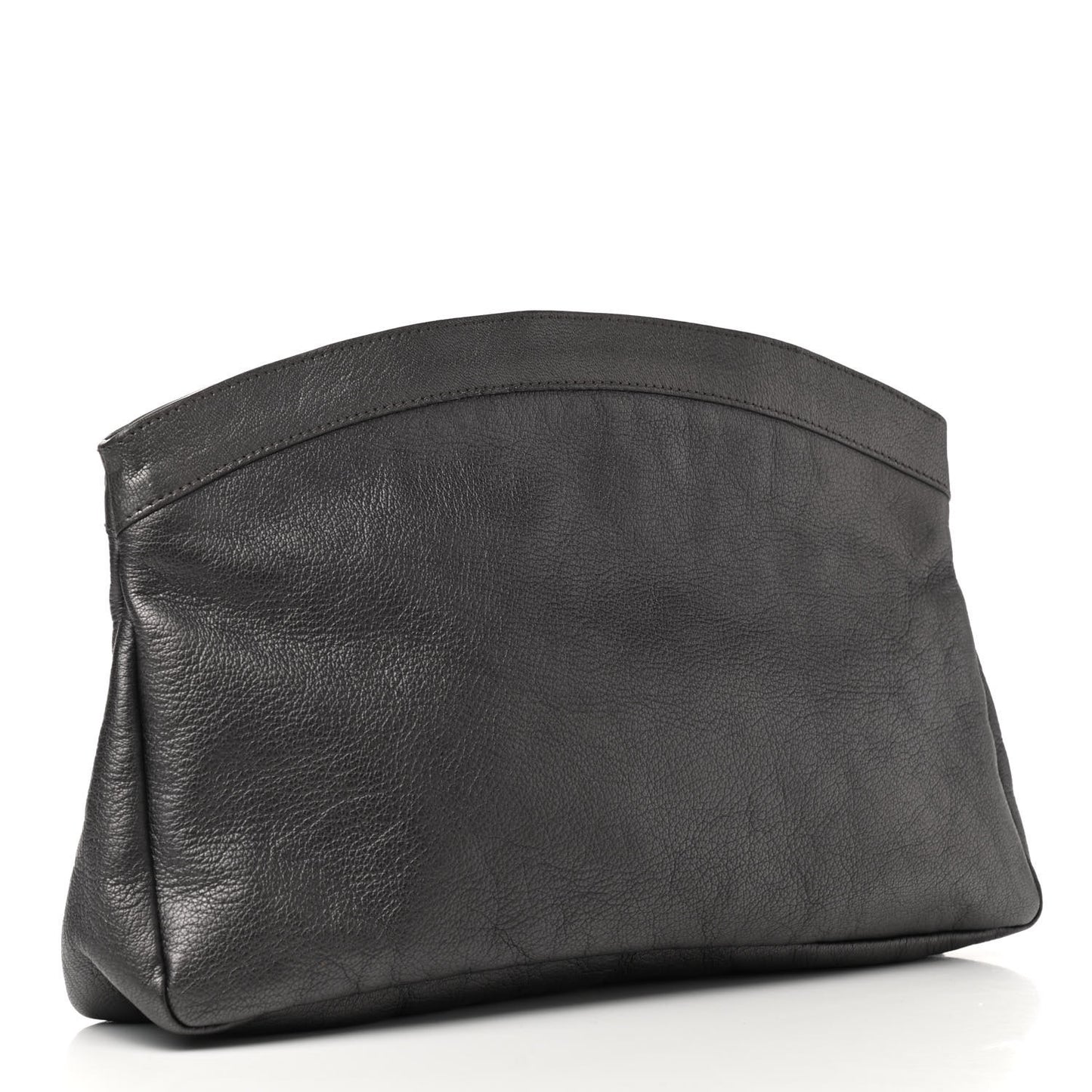 Chevre Classic Gold Hardware Premier Clutch Bronze