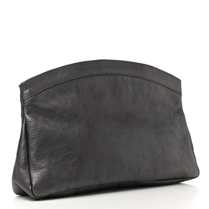 Balenciaga Chevre Classic Gold Hardware Premier Clutch Bronze 2 of 6