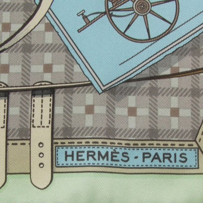 Hermes Silk Scarf Nouvelle Voitures Vintage Cars 4 of 9