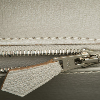 Hermes Epsom Candy Birkin 35 Lime Gris Perle 22 of 24