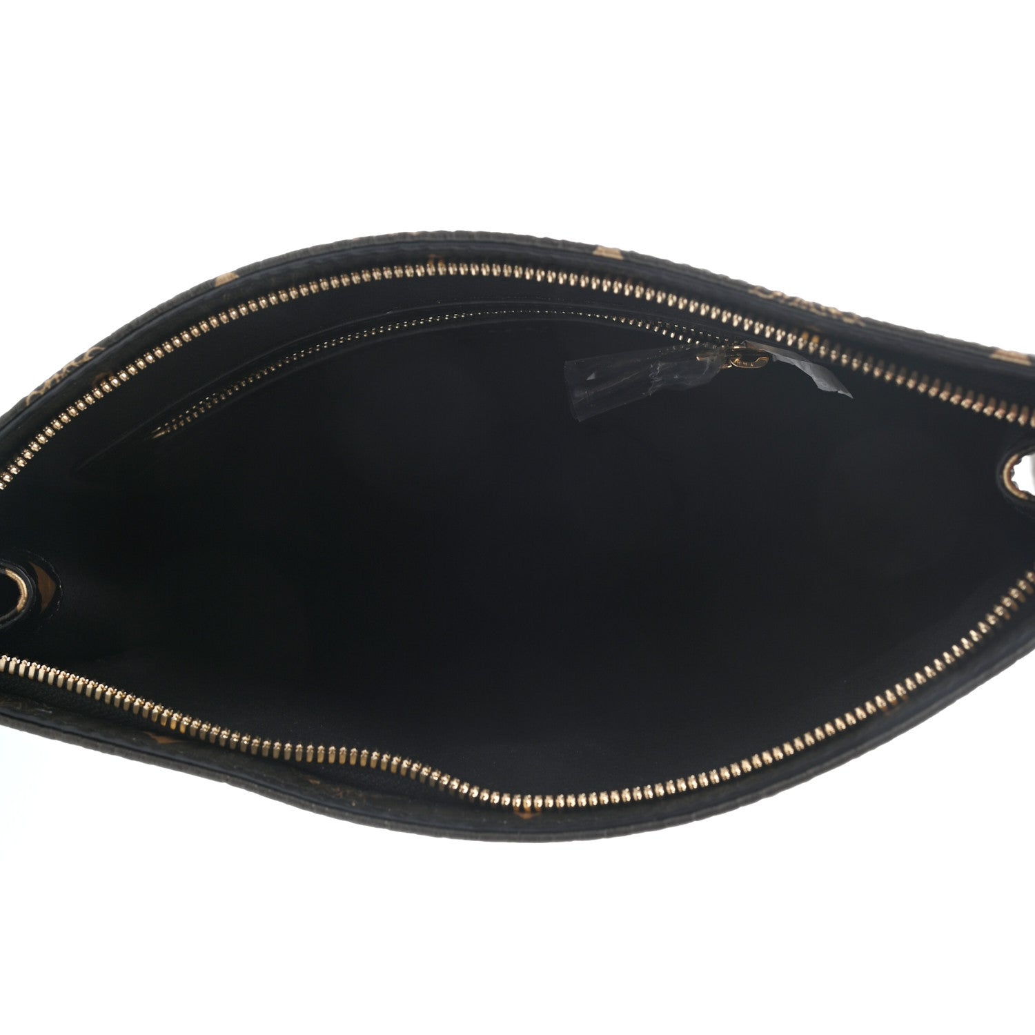 MCM Gradation Visetos Zip Pouch Black Gold 5 of 7