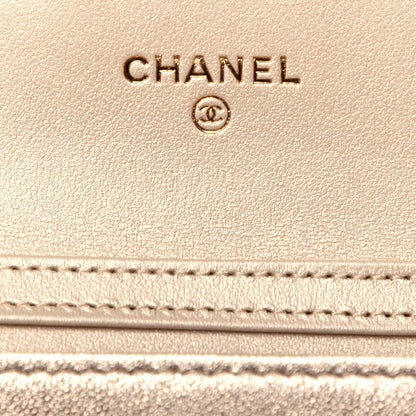 Chanel Metallic Lambskin Quilted Flap Chain Waist Bag Gold 6 of 10
