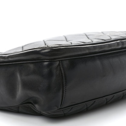 Chanel Lambskin Quilted CC Shoulder Bag Navy 7 of 10