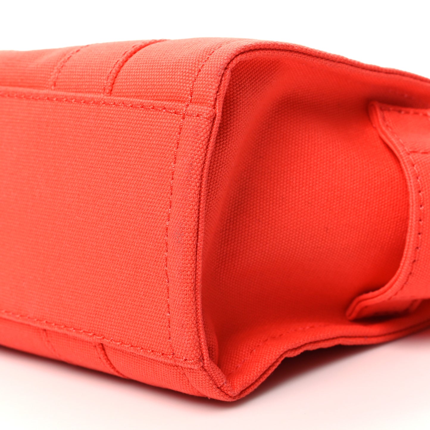 Cotton Canvas Mini The Traveler Tote Bag Red