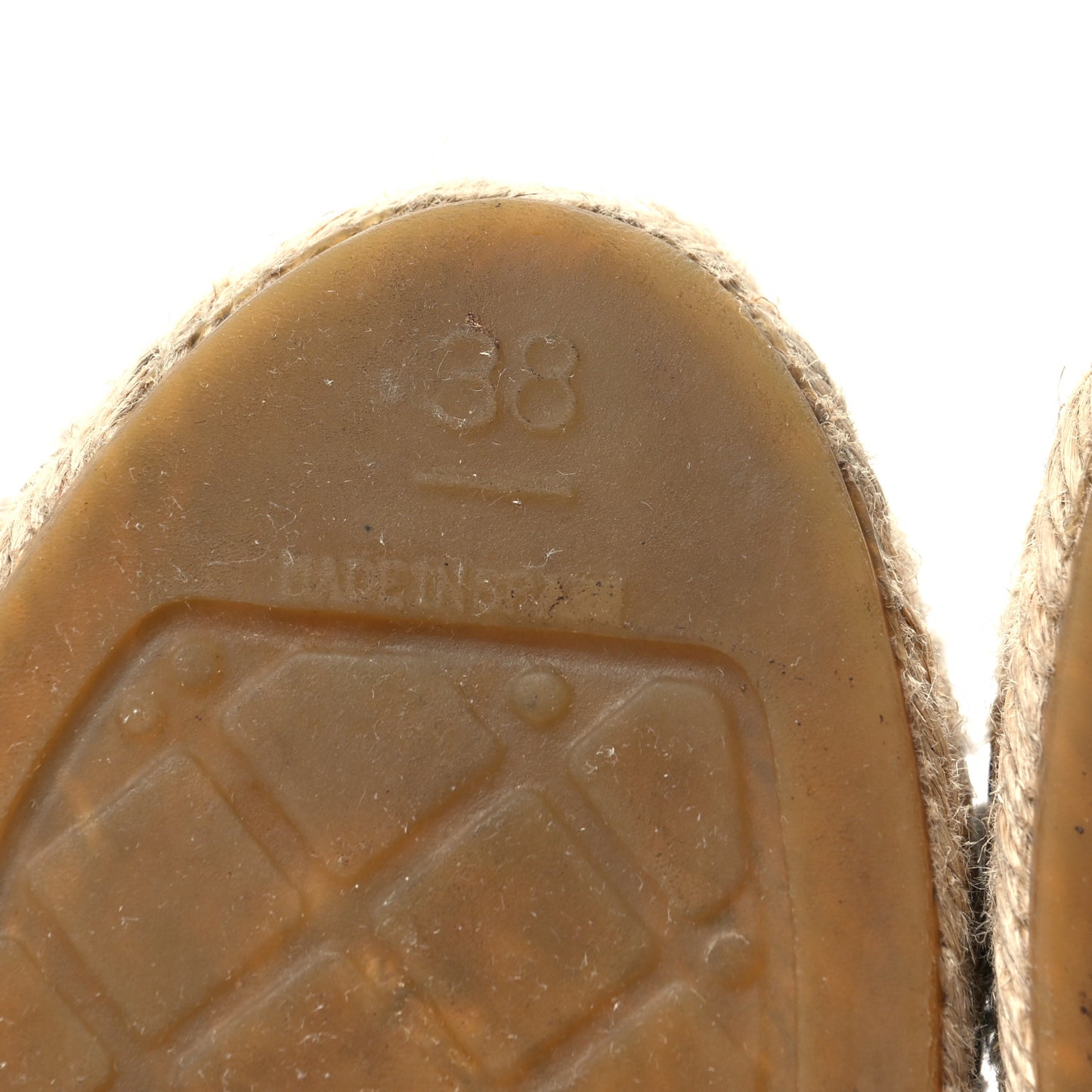 Mesh Grosgrain CC Espadrilles 38 Black