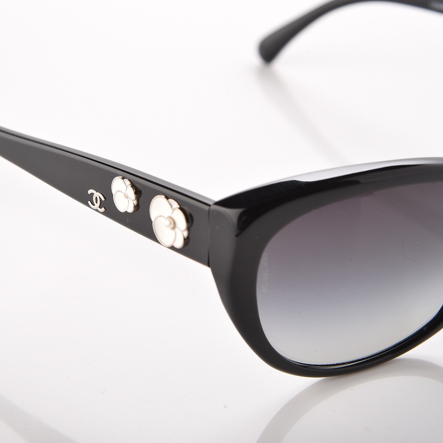 Chanel Camellia Sunglasses 5187-H Black 8 of 10
