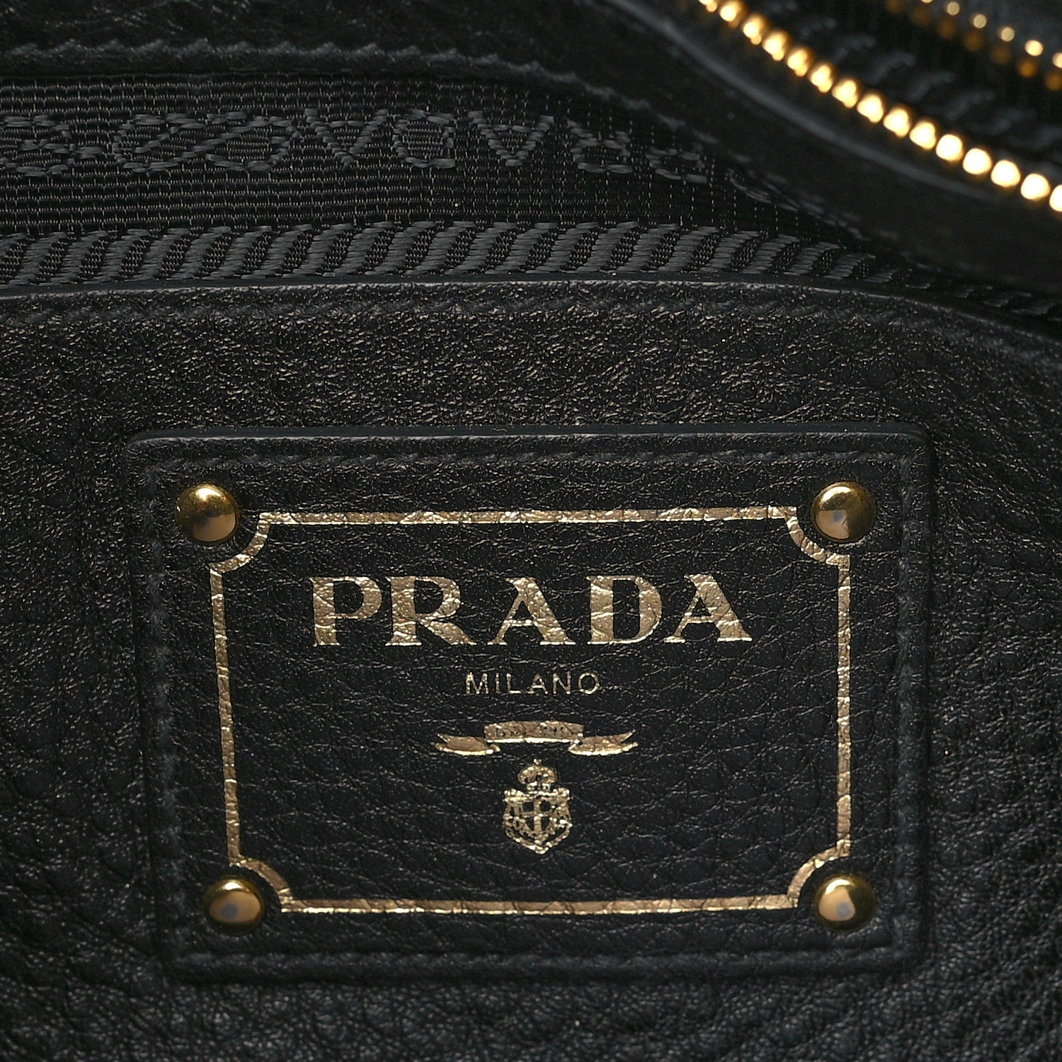 Prada Vitello Daino Crossbody Bag Black 6 of 9