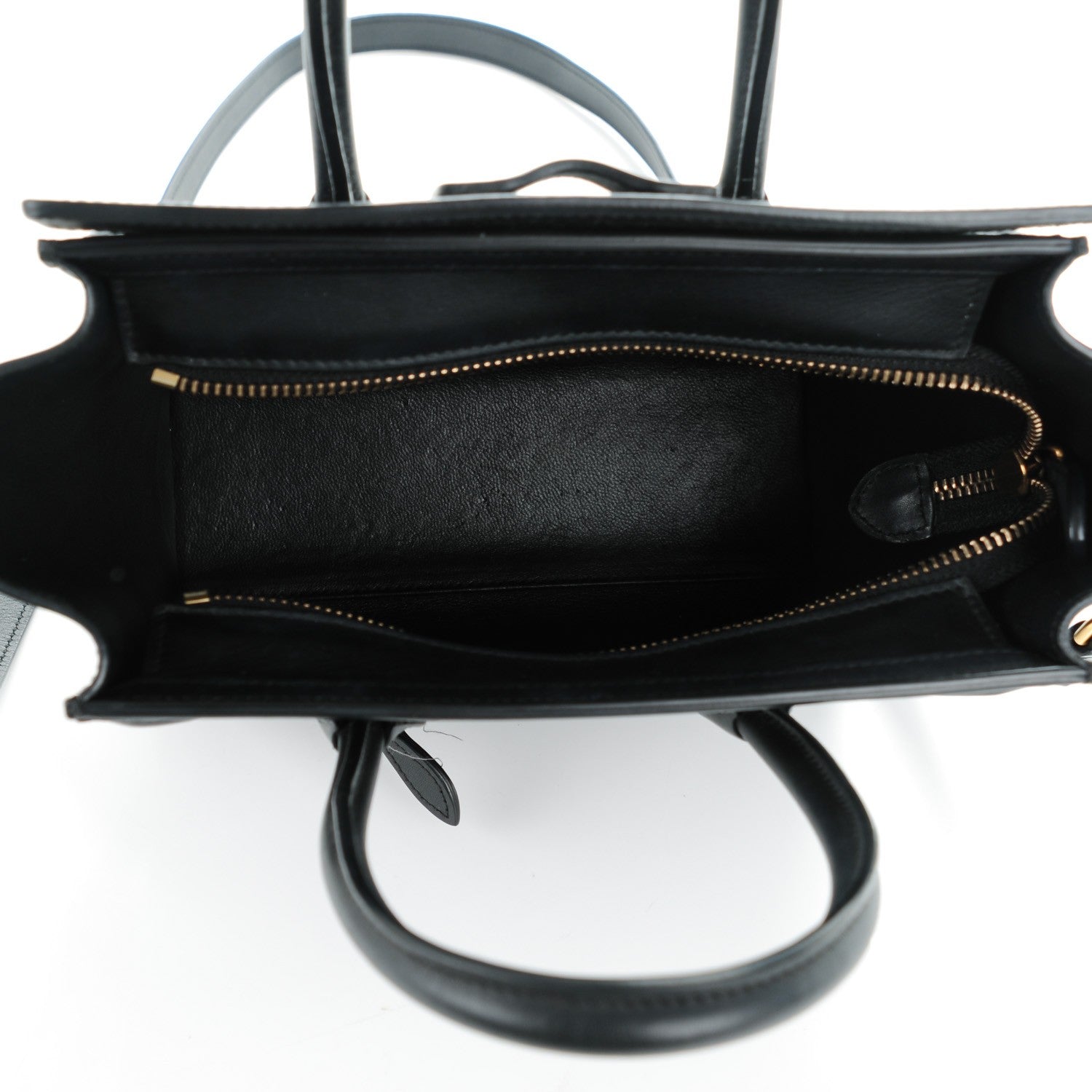 Celine Smooth Calfskin Nano Luggage Black 5 of 7