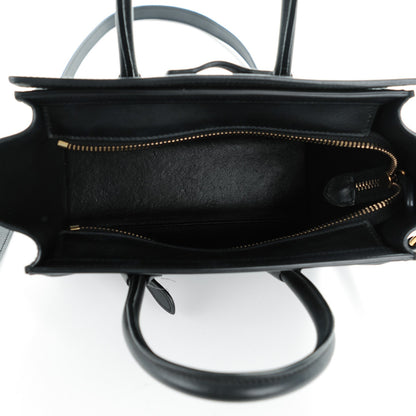 Celine Smooth Calfskin Nano Luggage Black 5 of 7