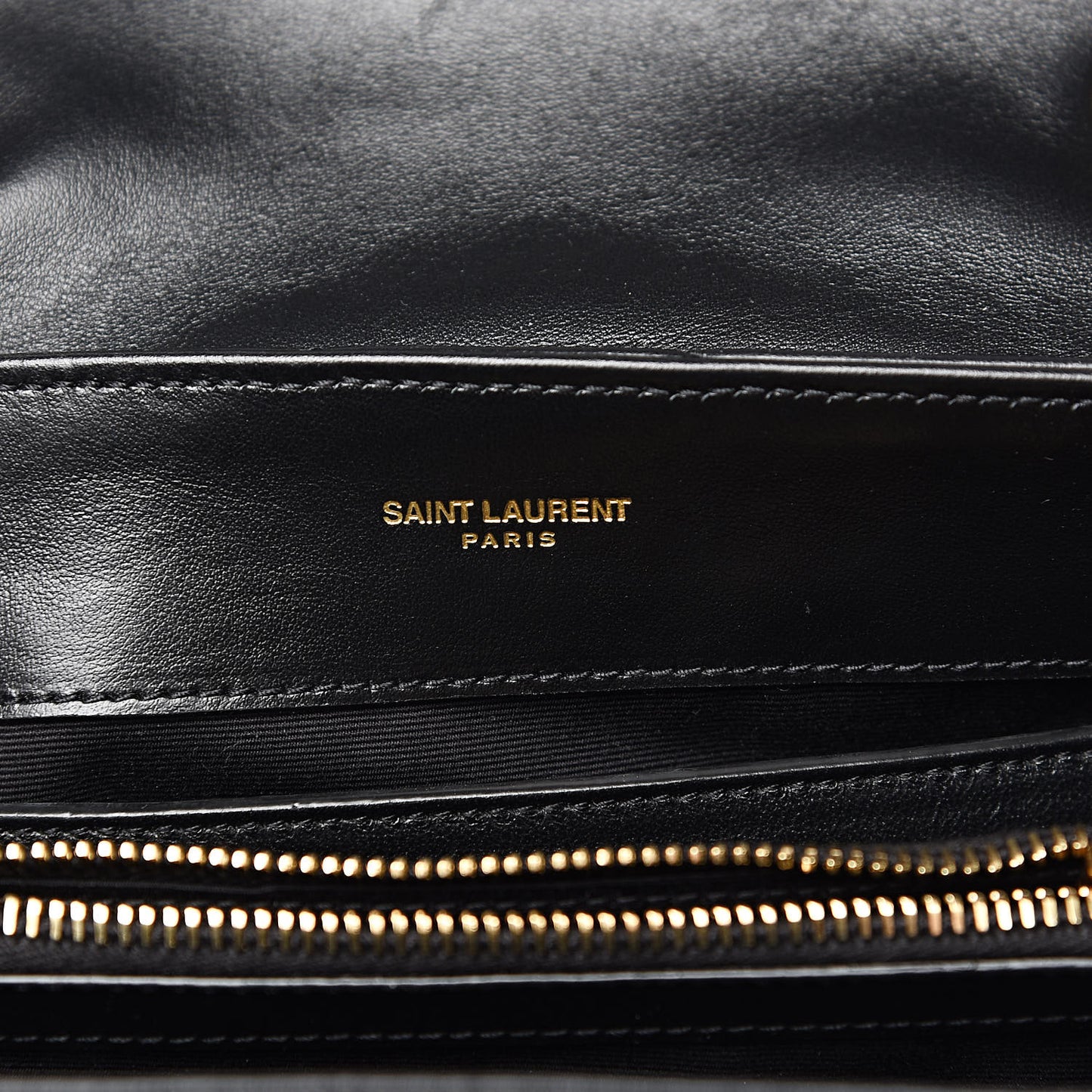 Calfskin Y Quilted Monogram Small Loulou Chain Satchel Black