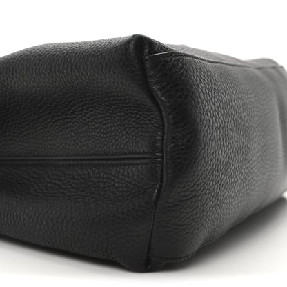 Gucci Pebbled Calfskin Studded Medium Soho Chain Shoulder Bag Black 9 of 11