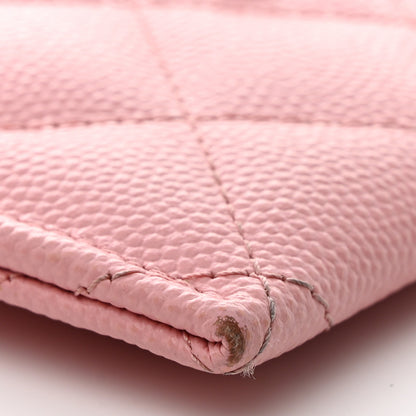 Chanel Caviar Quilted Card Holder Light Pink 10 of 11