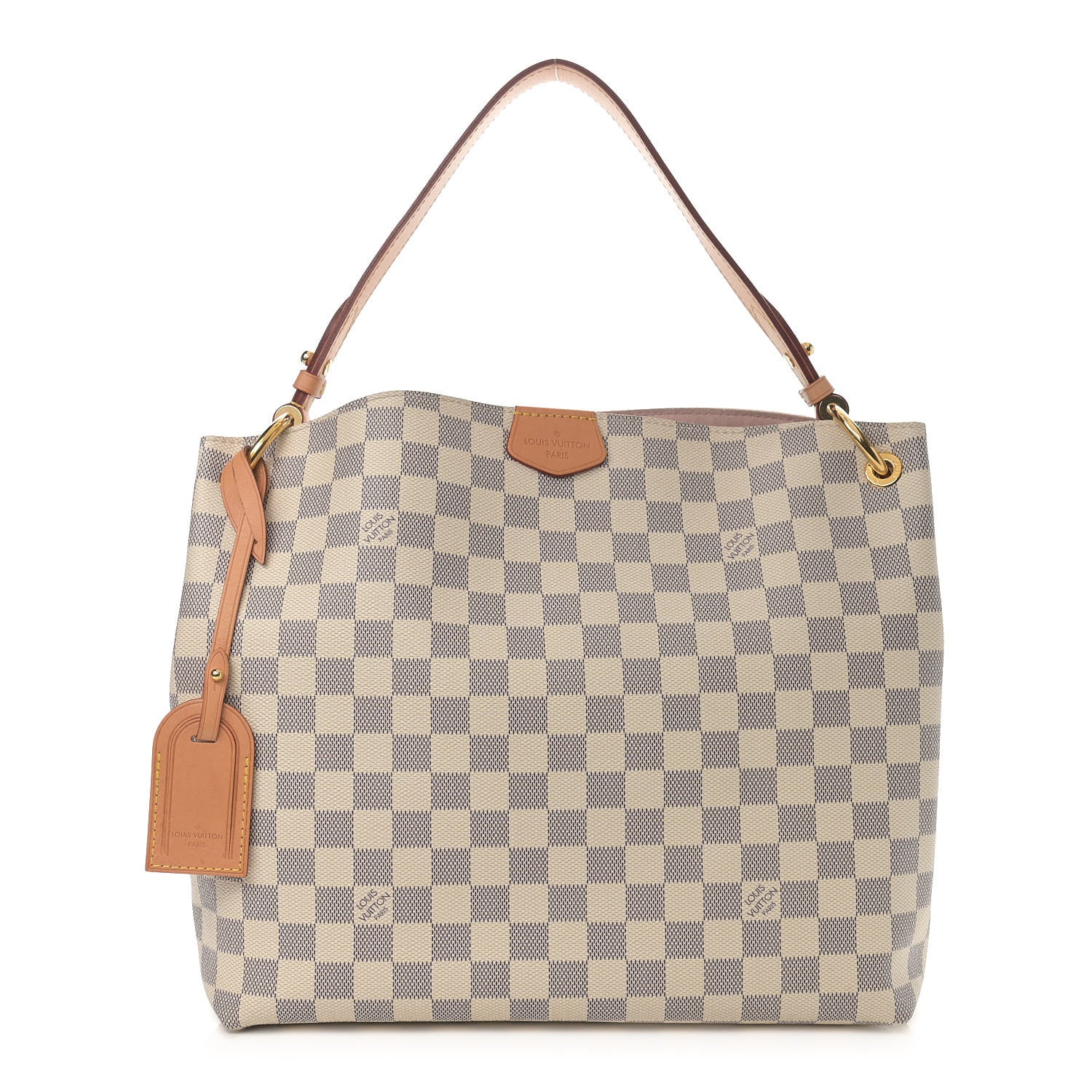 Louis Vuitton Damier Azur Graceful PM Rose Ballerine 1 of 11