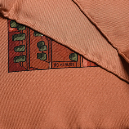 Hermes Silk Les Toits de Paris Scarf 90 5 of 6