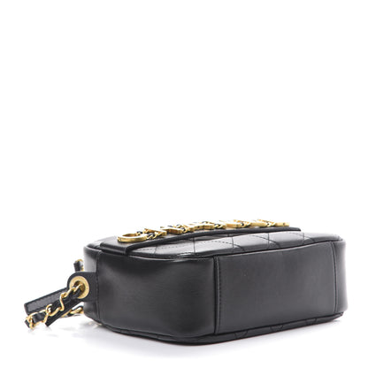 Chanel Calfskin Quilted Enchained Camera Case Bag Black 3 of 11