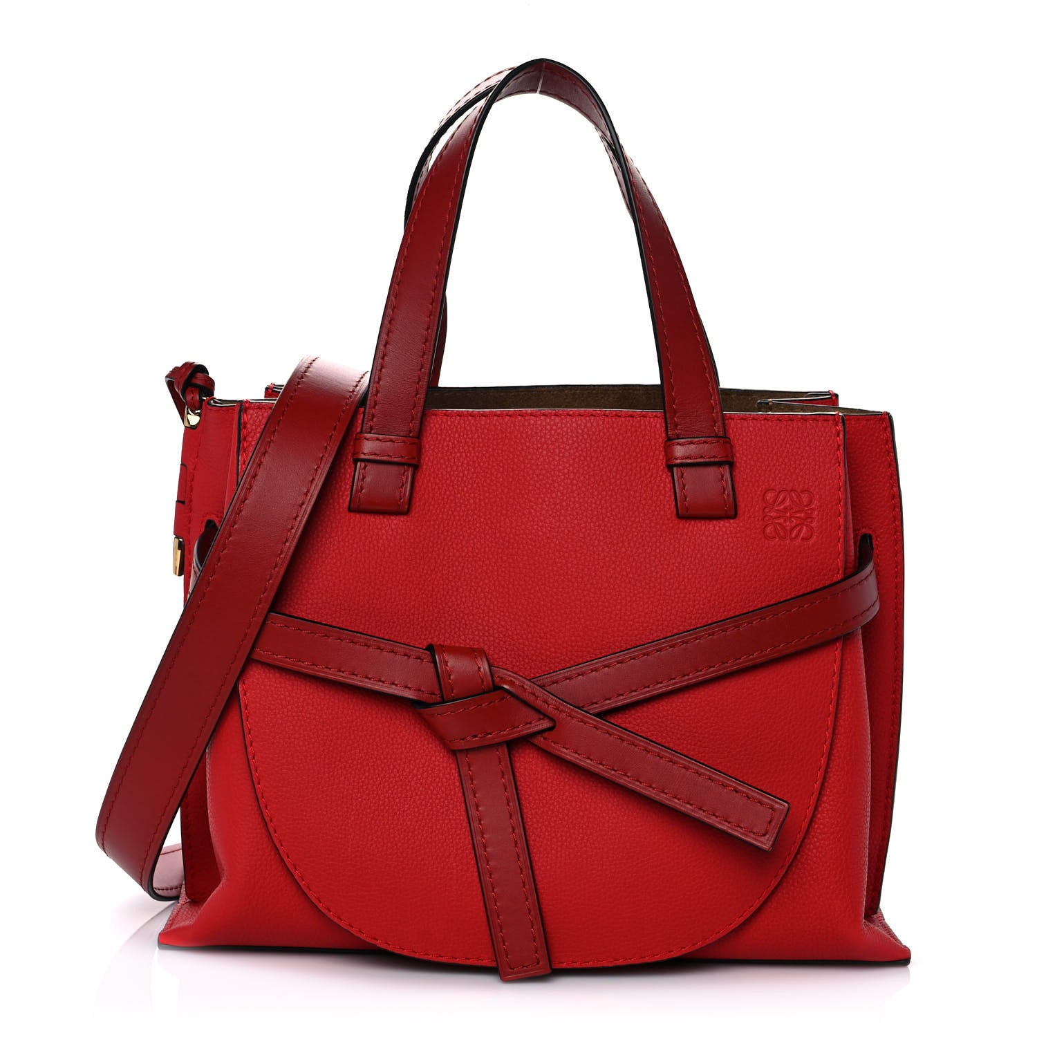Loewe Calfskin Small Gate Tote Scarlet Red 1 of 12