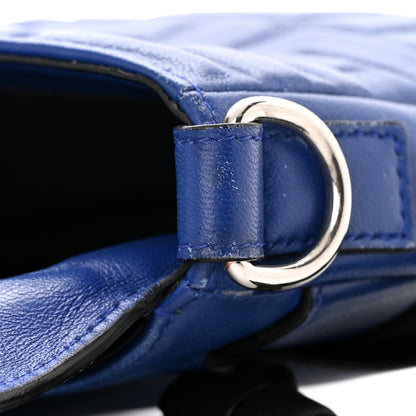 Fendi Nappa FF 1974 Embossed Belt Baguette Bag Blue Neon 12 of 16