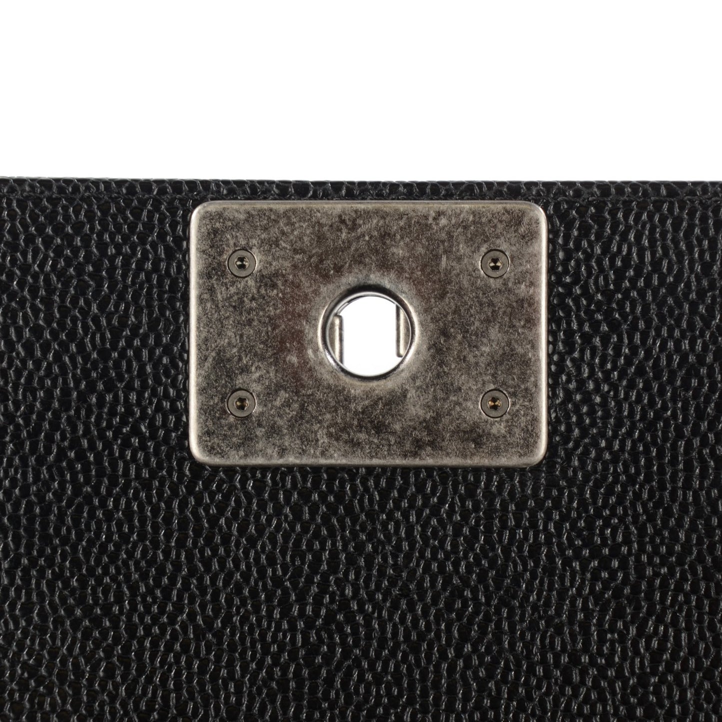 Caviar Quilted Small Boy Flap Black