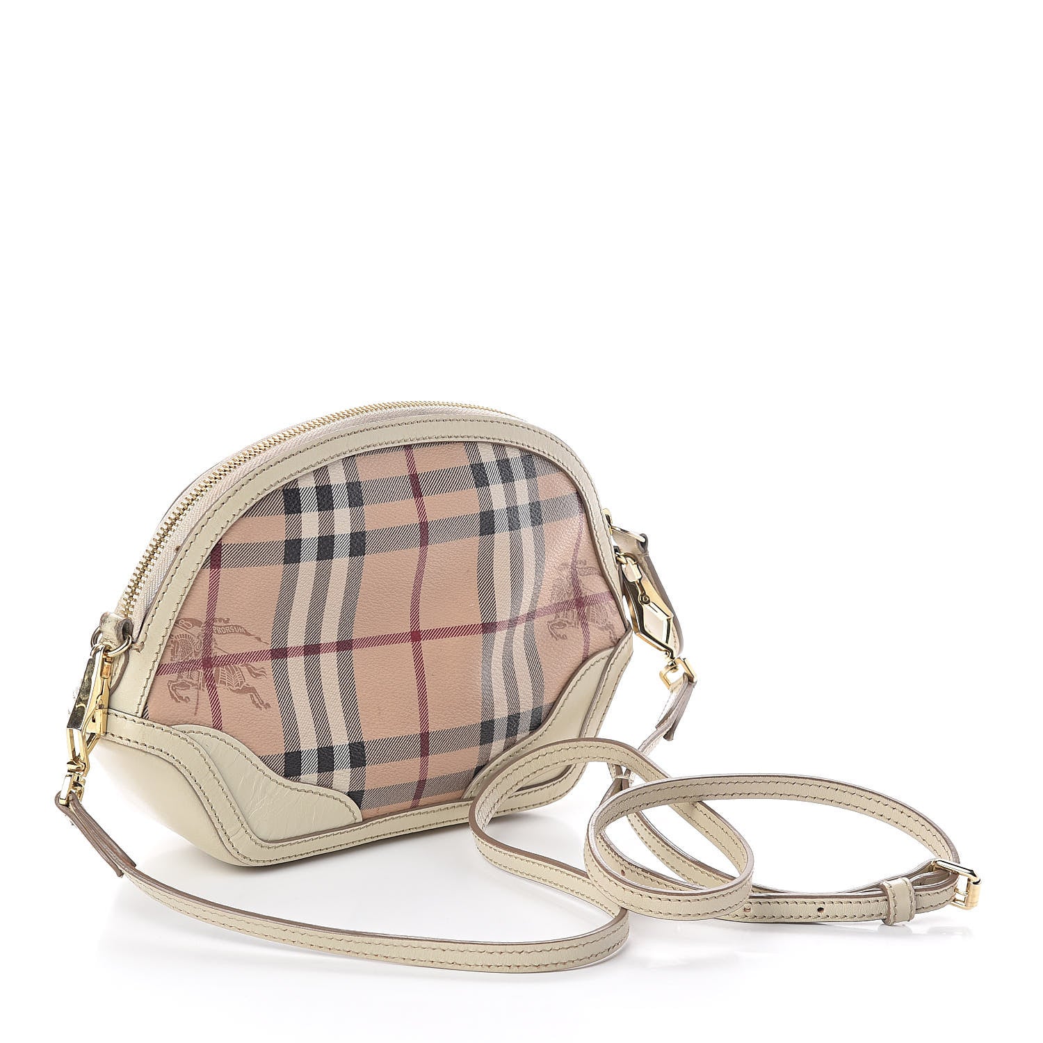 Burberry Haymarket Check Mini Orchard Crossbody Beige 3 of 9