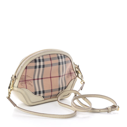 Burberry Haymarket Check Mini Orchard Crossbody Beige 3 of 9