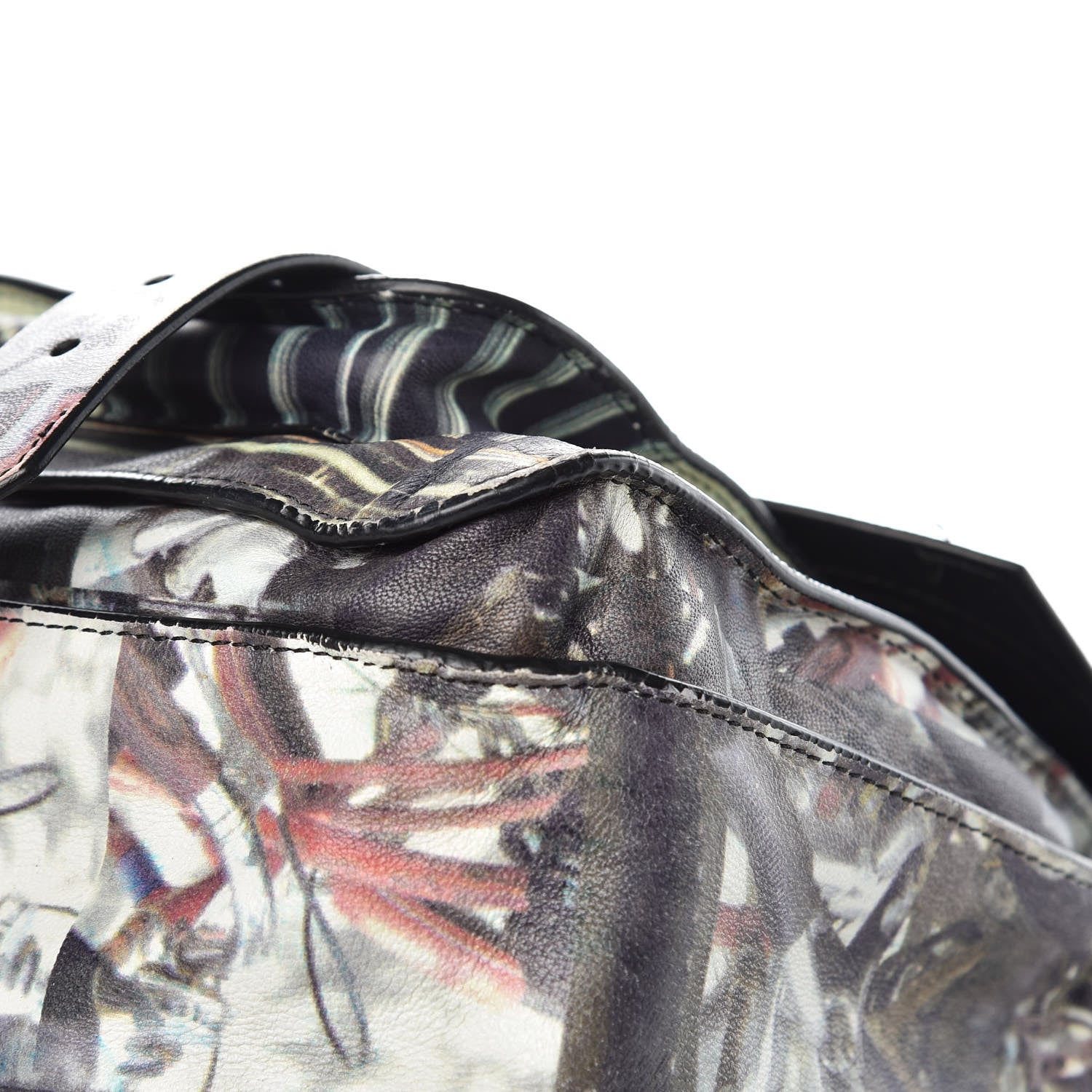 Proenza Schouler Calfskin PS1 Gotham Print Medium Satchel Fence Bike Ice 12 of 19