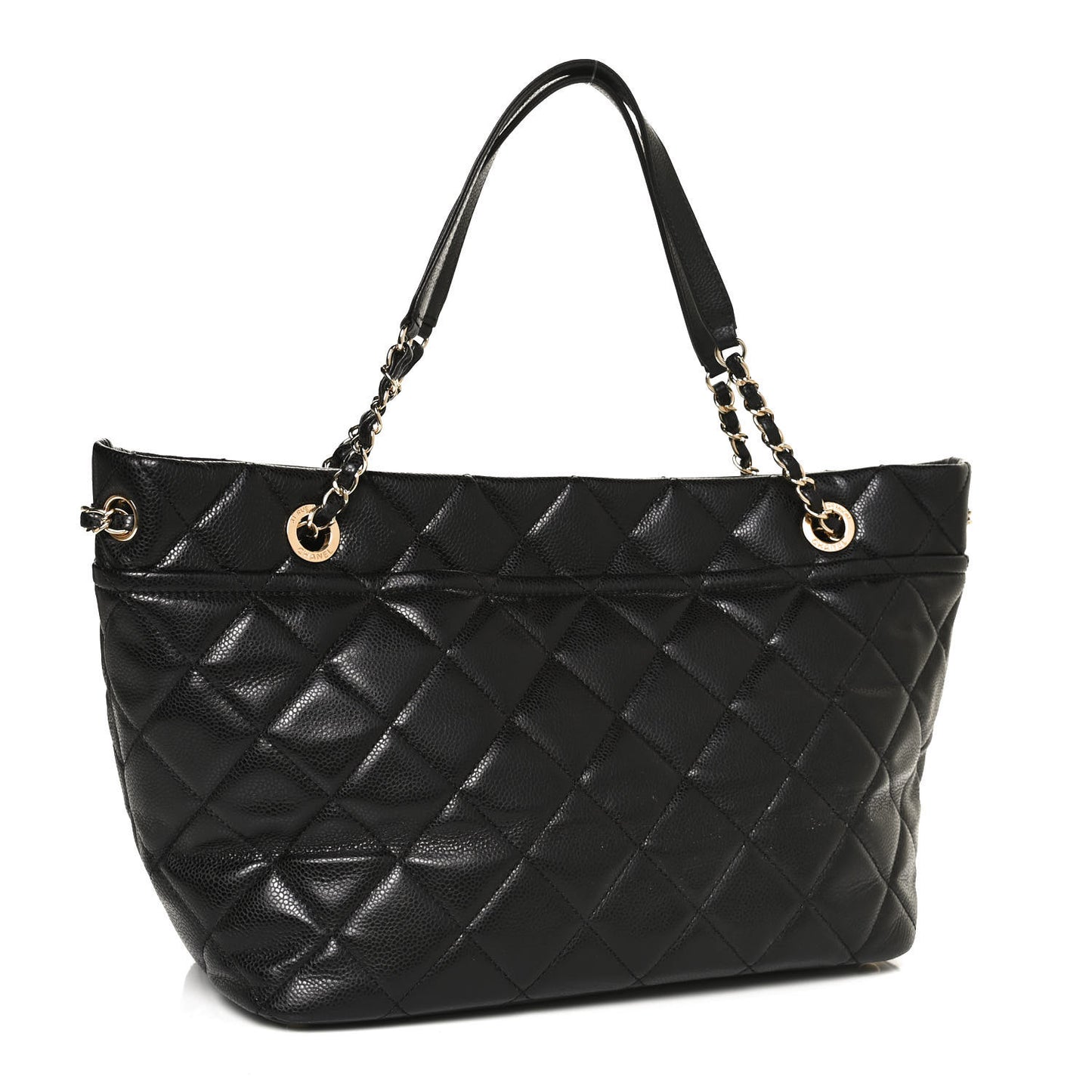 Caviar Quilted CC Timeless Tote Black