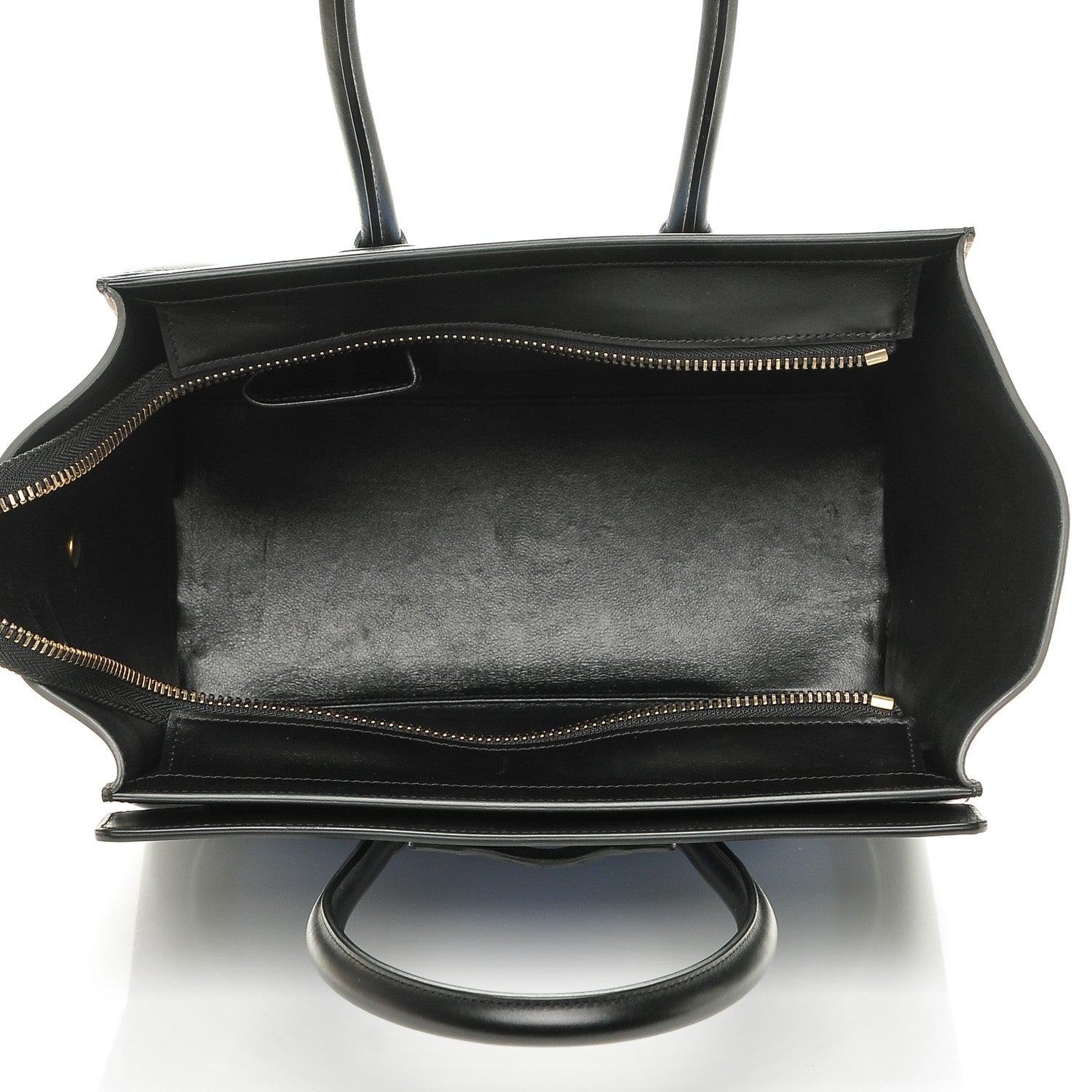 Celine Baby Grained Calfskin Nubuck Micro Tri-Color Luggage Porcelain 5 of 6