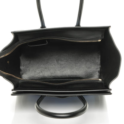 Celine Baby Grained Calfskin Nubuck Micro Tri-Color Luggage Porcelain 5 of 6